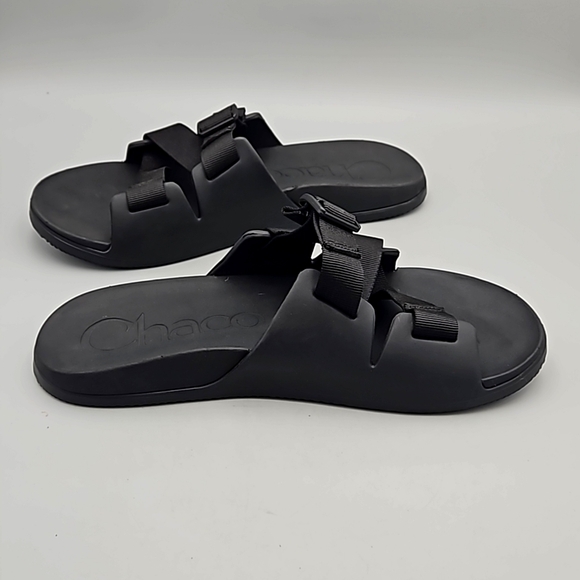 Chaco Chillos Slide Black/Black Comfort Sandal Men's US Sz 12 - Picture 3 of 10